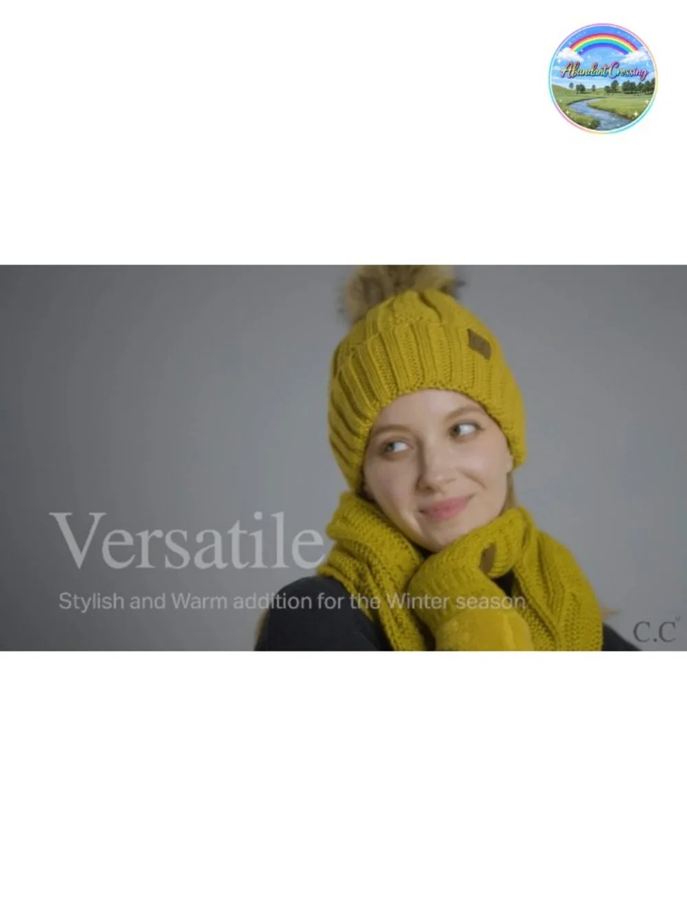 Thick Fuzzy Fleece Lined Warm Winter Knitted Mittens Gloves